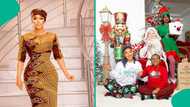 Tonto Dikeh shares Christmas family photos, speaks about God's love, salvation: "Words on marble"