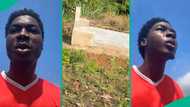 Man cries out after discovering someone's grave on land he bought, video goes viral