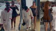 "I bought it N15k": Nigerian man wears pyjamas on date with girlfriend, video causes buzz