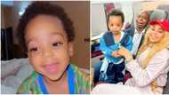 Super proud mum: Regina Daniels gushes over her son Munir as he sings ABC song in adorable video
