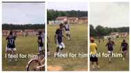 "E done offend ref": Footballer subbed on, game ends in seconds, sparks laughter