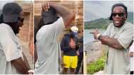 "When did you appear?" Moment Burna Boy sneaked up on band members while they were having fun