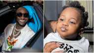 He looks pretty much like Ifeanyi: Fans react as Davido shares never seen before photo of himself as a baby