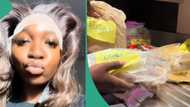 “Nigerian food very expensive in UK”: Lady packs cooking ingredients as she relocates abroad