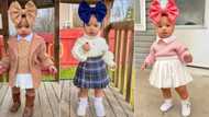 Beautiful baby strikes lovely poses in beautiful outfits, her video stirs reactions on social media