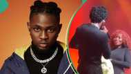"Omah Lay no dey hear word": Videos as singer pulls another raunchy move with lady in Germany