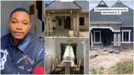 Nigerian man finishes his house in 5 months, celebrates his success, shows off cool interior decor