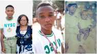 Young man shares throwback photo of mum in NYSC uniform, he's now a corps member 21 years after
