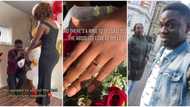 "From Whatsapp chats to marriage proposal": Nigerian lady living abroad shares love story, shows off her man