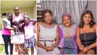 Lady shares photo taken with her mother 10 years ago, stirs reactions