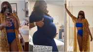 I'm a snack: Davido's sister flaunts banging body as she marks daughter's birthday with pregnant photo