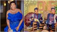 Actress Bimbo Success’ twins clock 1 a day after her birthday, fans gush over their adorable photos