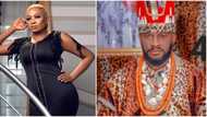 "He made you": Drama as May Edochie gets dragged for shunning hubby Yul on 41st birthday, netizens divided