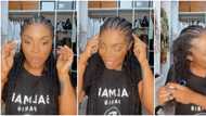 I can't think straight: Laura Ikeji cries out as she yanks off headache inducing braids after 4 hours