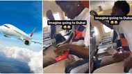 Excited Edo boy causes stir as he uses aeroplane for the first time, makes noise about food, video goes viral