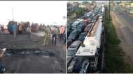 Just in: Cars burnt as petrol tanker explodes on Kara bridge along Lagos-Ibadan Expressway
