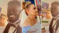 "Love is beautiful": Oyinbo woman flies down to Nigeria to wed Her 'heartbeat', video melts hearts
