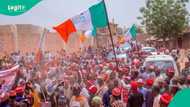 Breaking: Tension in Abuja as Atiku, Kwankwaso, Aregbesola, others stage protest