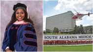Nigerian lady who struggled through school graduates from University of South Alabama (photo)
