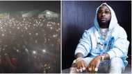 Davido's fan concert: Crowd turns on phone lights as they sing OBO's Stand Strong in emotional moment