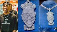 Mayor of Lagos: Davido’s former signee Mayorkun splurges millions on lookalike diamond pendant, fans react