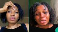 Mum cries bitterly as she seeks help to locate her twin girls, mentions her major suspect