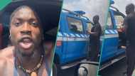 "I go beat you": VeryDarkMan confronts Road Safety officers for parking van wrongly, video trends