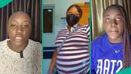 Lady marries her bank account officer years after calling him to get BVN, video shows baby bump