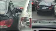 Wetin you no go see for Lagos? Drama as 2 drivers fighting for right of way show no mercy to each other