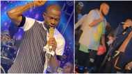 Portable kneels for Malaika on stage as Nollywood celebs, others storm Lagos beach for fuji singer's concert