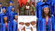 Six children of same family born in 1 day finally graduate from secondary school
