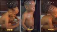 Little girl tearfully knocks mum for taking her money, warns her not to do it again, video stirs reactions
