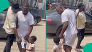 Drama as dad confronts stranger for giving child envelope, breaks into smiles after checking inside