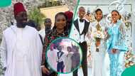 JP2025: Obi Cubana and wife storm Priscy and Juma Jux’s white wedding, videos go viral