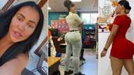 Curvy art teacher reacts as parents call for her to be sacked over hot hourglass figure, photos cause frenzy