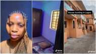 After months of searching, lady finally gets apartment in Lagos state for N800k, shares video