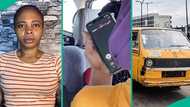Lady baffled after seeing how bus passenger saved lover's contact on her phone, video trends