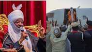 Breaking: Dethroned Emir Sanusi leaves Nasarawa residence