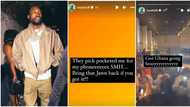 “Na borrow dem borrow”: Fans react as US rapper Meek Mill’s phone gets stolen in Ghana, he begs for its return