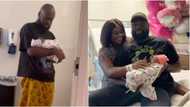 Lasisi Elenu posts emotional video of wife's interesting pregnancy journey as he welcomes baby girl