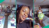 18-year-old Nigerian lady celebrates online as she becomes casket seller, begs people for patronage
