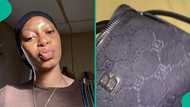 Lady who picked N90k at night club shows off clean wads of naira notes in video, people react