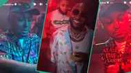 “His hands dey shake”: Davido smiles proudly as Isreal DMW sprays money on exotic dancers at club