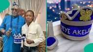 Days after Tinubu's $100k, N30m from Ondo, Falcons star bags chieftaincy title in Lagos