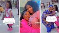 "She's so mature": After 100 days, Nigerian lady in the UK reunites with her young daughter in cute video