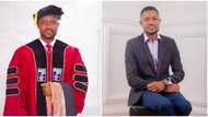 "Mum sold her clothes to pay debts, borrowed for my WAEC": Nigerian man bags ND, Bsc, Msc & PhD, he goes viral