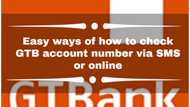 Easy ways of how to check GTB account number via SMS or online