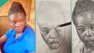 "She Looks Beautiful": Talented Street Artist Draws POS Lady With Pencil and Paper, Video Goes Viral