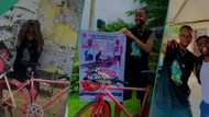 Man cycles from Port Harcourt to Lagos for 6 days to meet Broda Shaggi, expresses excitement in clip