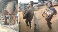 "Iron man": Strong mechanic uses his bare hands to lift heavy car engine, stunning video goes viral